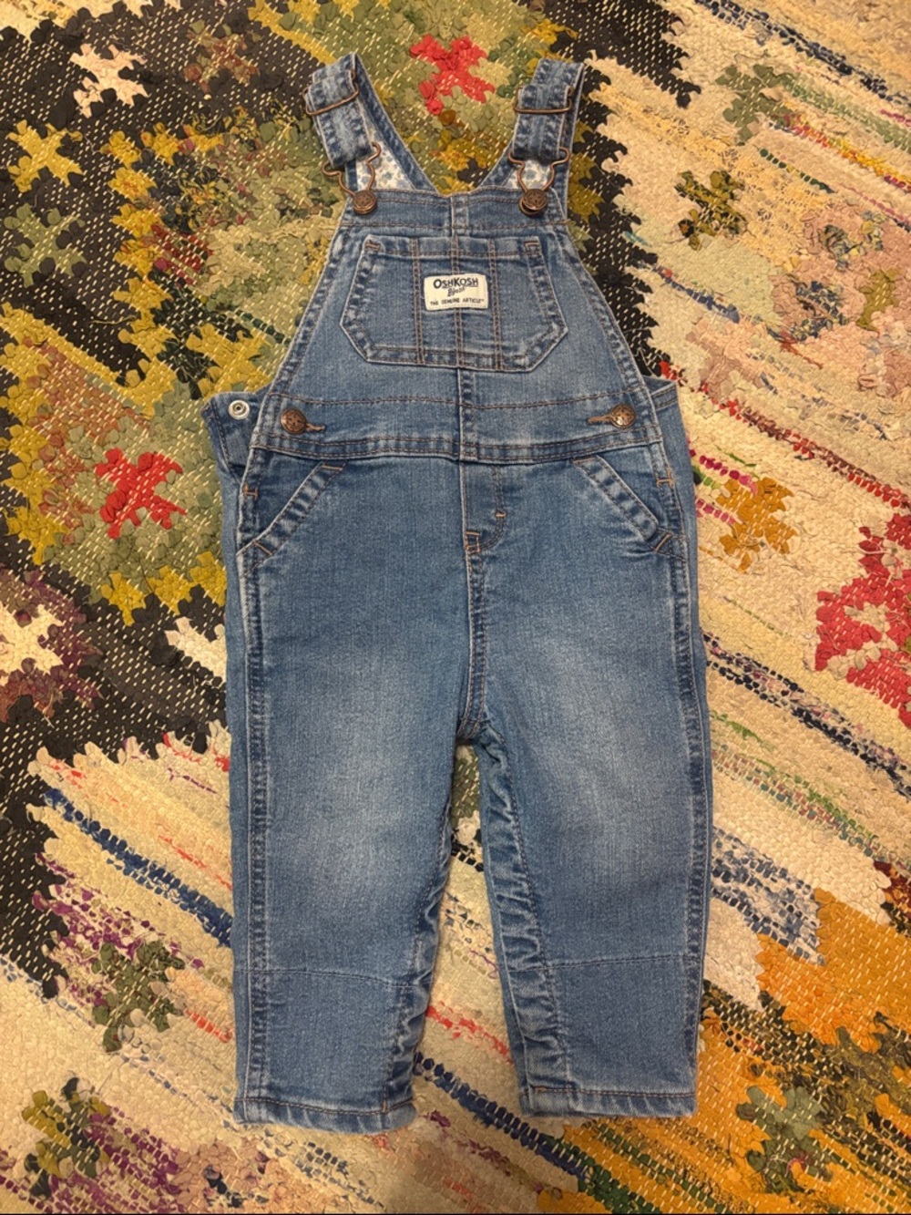 OshKosh B'gosh 9 months Classic Denim Overalls - Blue